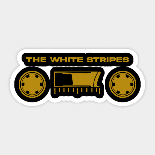 60s cassette with text Stripes Sticker